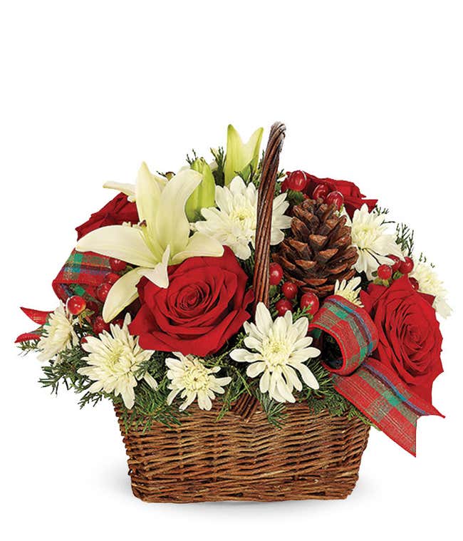 Rustic Christmas Basket