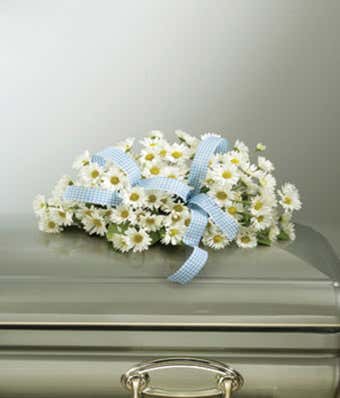 Casket Spray With Daisies 