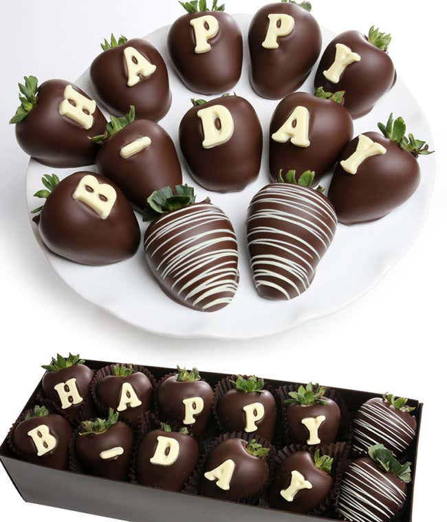 BIRTHDAY Chocolate Covered Strawberry BerryGram