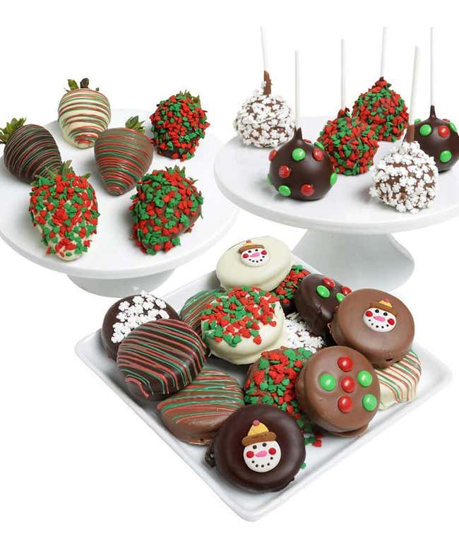 Christmas Chocolate Covered Trio