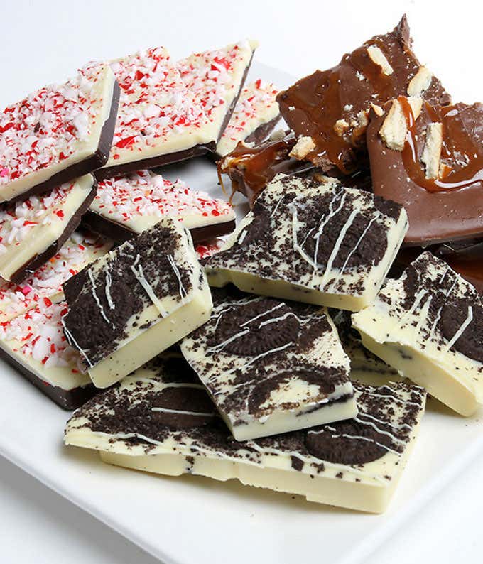 Belgian Chocolate Holiday Bark Assortment