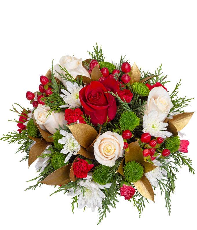 Rosy Joy Christmas Centerpiece