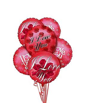 I love you balloons 