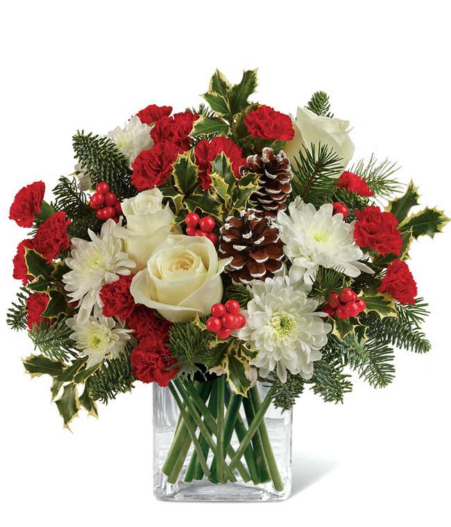 Christmas Holly Hug Bouquet